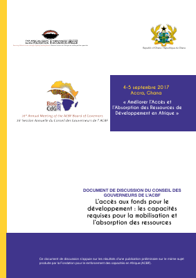 Document de discussion du CdG 2017