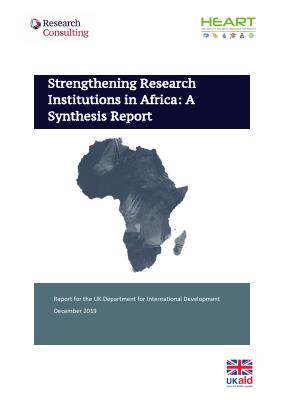 Strengthening Research institutions in Africa