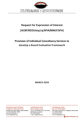 board ACBF-REOI-004-24-SPIA-BMGF-SFA_Board Evaluation Framework
